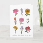 Floral-Moederdag Kaart (Voorkant)