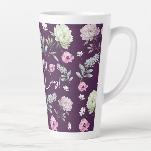 Floral Moederdag Latte Mok (Rechts)