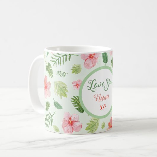 Floral Moederdag Magic Mok (Voorkant links)