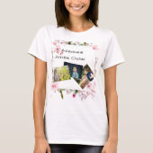Floral Moederdag Mama's drie foto's cubs T-shirt (Voorkant)