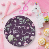Floral Moederdag Papieren Bordje (Feest)