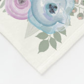 Floral Moederdag Poem Fleece Blanket for Grandma Deken (Hoek)