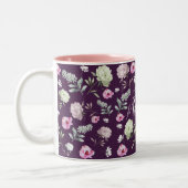 Floral Moederdag Tweekleurige Koffiemok (Links)