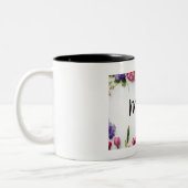 Floral Moederdag Tweekleurige Koffiemok (Links)