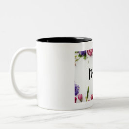 Floral Moederdag Tweekleurige Koffiemok