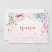 Floral Moederdag voor Nana-fotokaart (Voorkant)