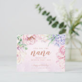 Floral Moederdag voor Nana-fotokaart (Staand voorkant)