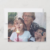 Floral Moederdag voor Nana-fotokaart (Achterkant)