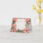 Floral Moederdag Wenskaart Kaart (Gele Bloem)