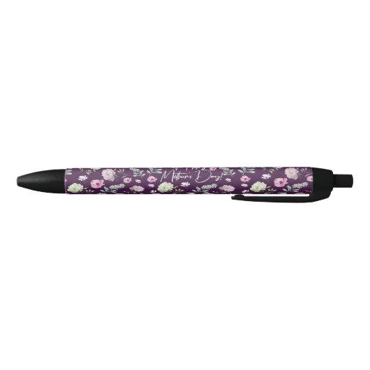 Floral Moederdag Zwarte Inkt Pen (Bodem)