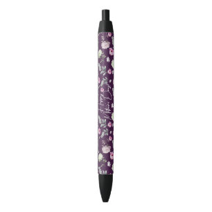 Floral Moederdag Zwarte Inkt Pen