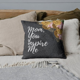 Floral Moeders geven persoonlijke foto Kussen