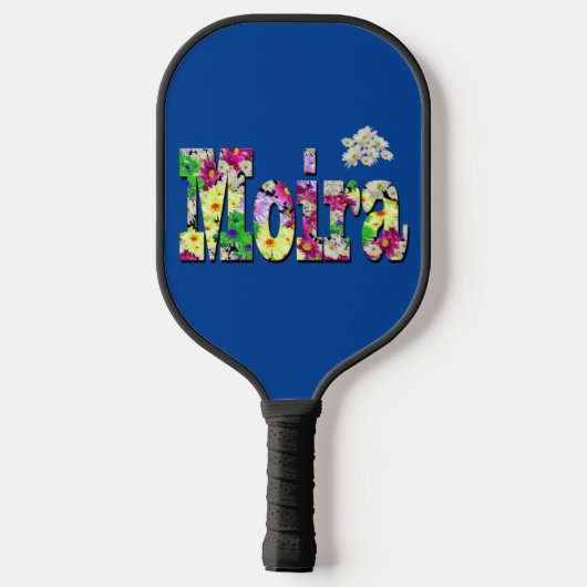 Floral Moira naam, Pickleball Paddle (Achterkant)