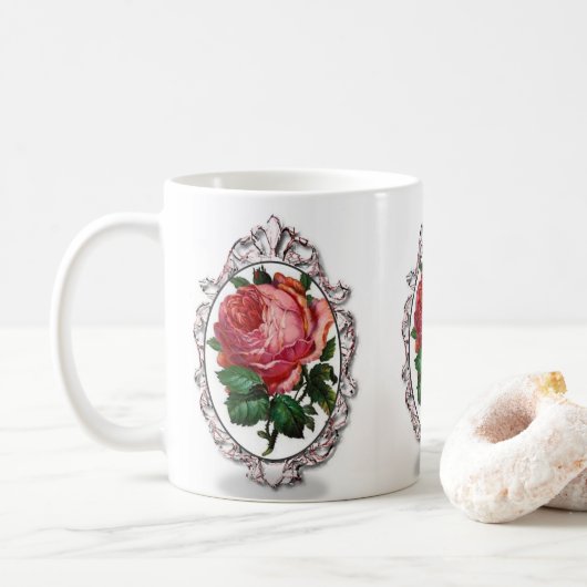 Floral-Mok Koffiemok (Met donut)