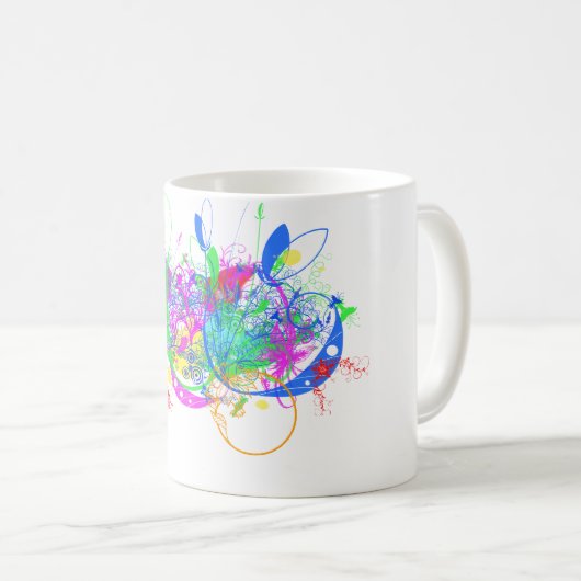 Floral-Mok Koffiemok (Voorkant rechts)