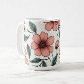 Floral-mok Koffiemok (Voorkant links)