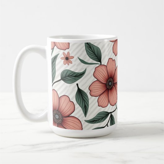 Floral-mok Koffiemok (Links)