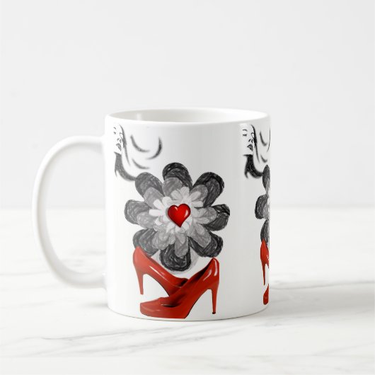 Floral-Mok Koffiemok (Links)