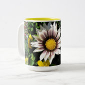 Floral-Mok Tweekleurige Koffiemok (Voorkant links)