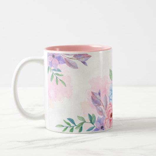 Floral-Mok Tweekleurige Koffiemok (Links)