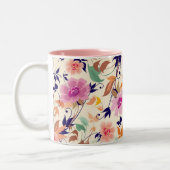 Floral-Mok Tweekleurige Koffiemok (Links)
