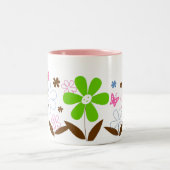 Floral-Mok Tweekleurige Koffiemok (Center)