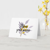 Floral Mom Gift 1 Kaart (Gele Bloem)