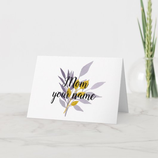 Floral Mom Gift 1 Kaart (Voorkant)