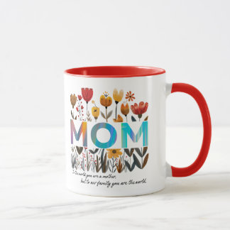 Floral MOM mug Mok