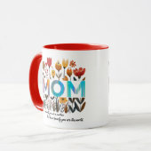 Floral MOM mug Mok (Voorkant links)