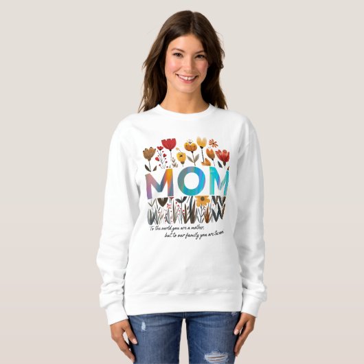 Floral MOM Sweatshirt (Voorkant volledig)