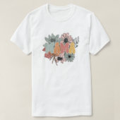 Floral mom t-shirt, retro letter, mother's day t-shirt (Design voorkant)
