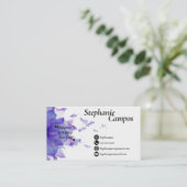 Floral Monat Visitekaartje (Staand voorkant)