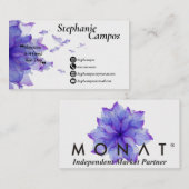 Floral Monat Visitekaartje (Voorkant / Achterkant)
