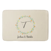 Floral Monogram Badmat (Voorkant)