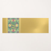 Floral Monogram Brass Color Yoga Mat (Voorkant (horizontaal))