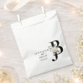 Floral Monogram bruiloft gunst taart tassen Bedankzakje (Geknipt)