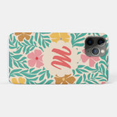 Floral Monogram Case-Mate iPhone Case (Achterkant (horizontaal))
