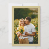 Floral monogram chic Qr code foto vrijgezellenfees Kaart (Achterkant)