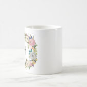 Floral Monogram Coffe Mok (Center)