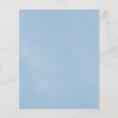 Floral Monogram Crest Couples Shower Uitnodiging Flyer (Achterkant)