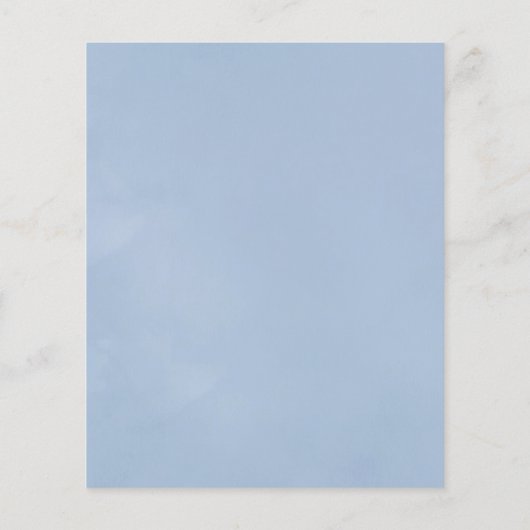 Floral Monogram Crest Couples Shower Uitnodiging Flyer (Achterkant)