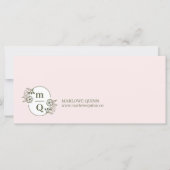 Floral Monogram Crest Logo Merk Cadeaubon (Voorkant)