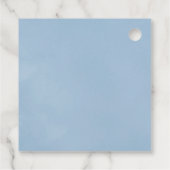 Floral Monogram Crest Wedding Bedankjes Labels (Achterkant)