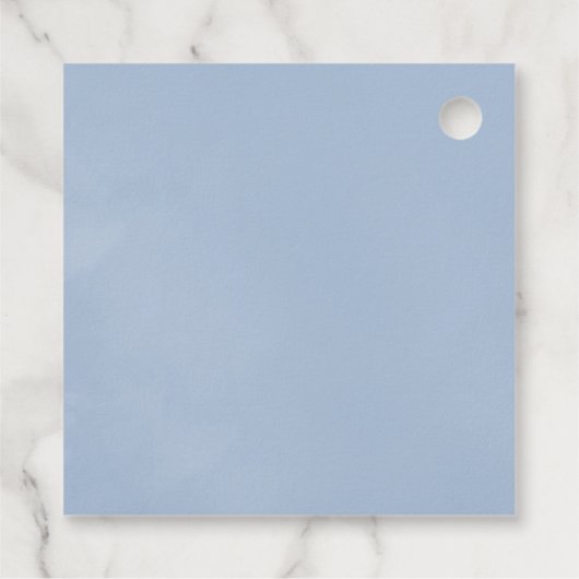 Floral Monogram Crest Wedding Bedankjes Labels (Achterkant)