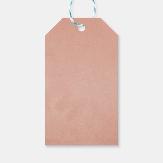 Floral Monogram Crest Wedding Cadeaulabel (Achterkant)