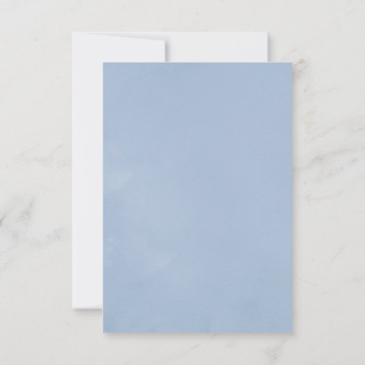 Floral Monogram Crest Wedding RSVP Kaartje (Achterkant)