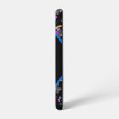 Floral Monogram Elegant Samsung Galaxy Hoesje (Linkerkant)