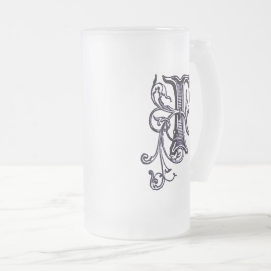 Floral Monogram "F" - Mok (Voorkant rechts)
