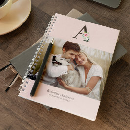 Floral Monogram Gallery of 4 Foto's Notitieboek